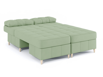 Диван-кровать угловой Оливер Люкс 2 еврокнижка-трансформер, велюр