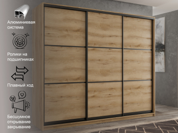 Шкаф-купе 3х дверный Кааппи 4 180х45