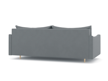 Диван-кровать еврокнижка Смайл с подлокотниками, велюр