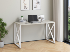 Прямые, Стол письменный Айсберг Лофт 06 Белый