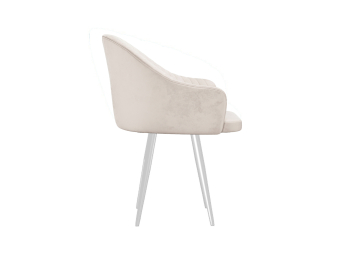 Стул DikLine 439 поворотный (опоры белые)