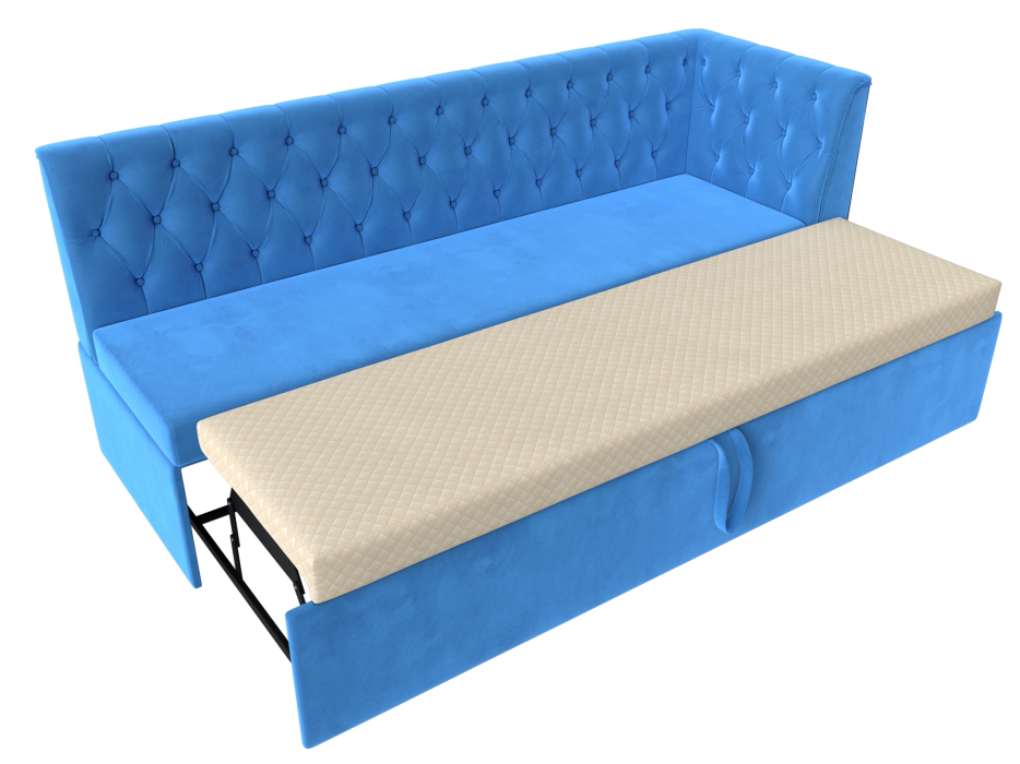 Диваны угловые кухонные, Диван кухонный Маркиз с углом справа, велюр