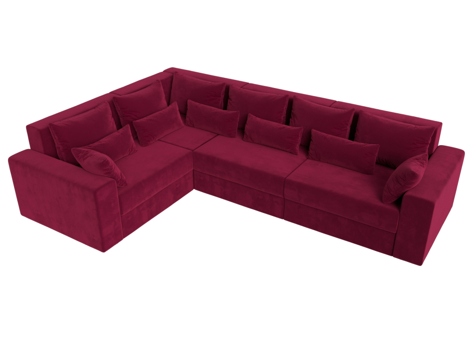 Офисные диваны, Угловой диван Майами Long левый угол, микровельвет