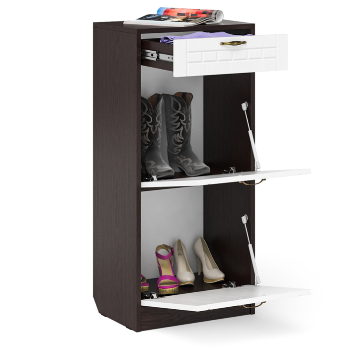 Обувницы, Обувница высокая с ящиком П-6 МДФ фрезеровка прованс