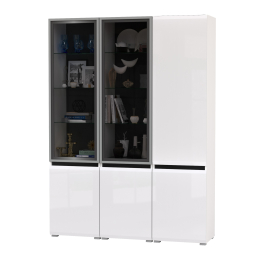 Шкаф с двумя дверками Сидней и два шкаф-витрины