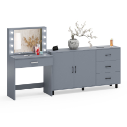 Комод-тумба 123-1604 и туалетный столик с подсветкой СТ-4