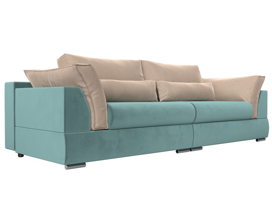 Диваны с ящиком для белья, Прямой диван Пекин, велюр