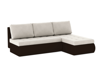 Диван-кровать угловой Кормак без подлокотников, велюр /кож.зам