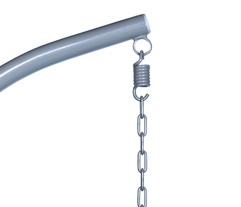 Мебель из ротанга, Подвесное кресло Leset Саона, каркас Серый металлик, подушка Бирюза яркая