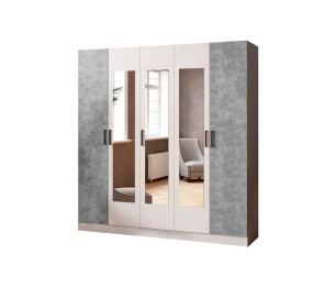 Шкаф распашной с зеркалом Ларс 200 см