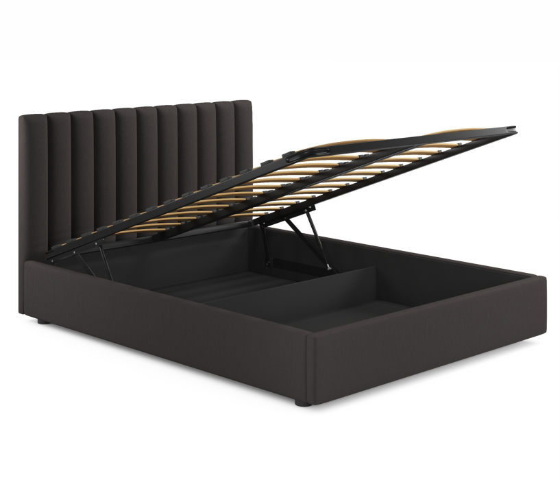 Мягкая кровать, Мягкая кровать с тумбами Olivia 1600 подъемная