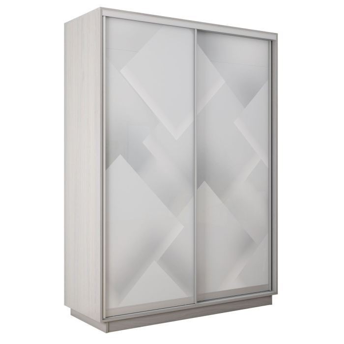 Шкафы-купе 2-х дверные, Шкаф-купе Экспресс 2-х дверный Фотопечать Квадрат Стекла 160х45х220