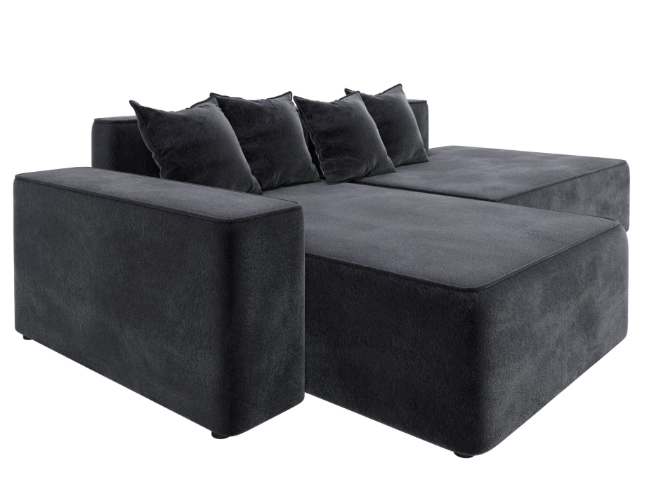 Диваны угловые в гостиную, Диван угловой Лига-079 угол левый, велюр TOWER