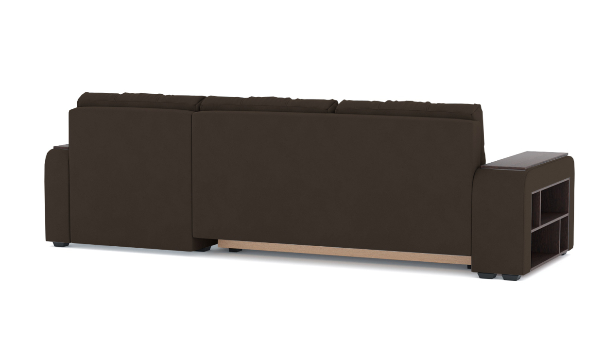 Диваны угловые в гостиную, Диван-кровать угловой Милан ПБ еврокнижка, велюр