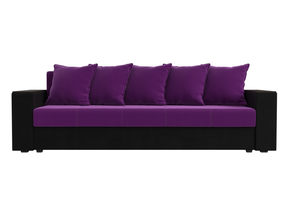 Диваны кровати со спальным местом, Диван прямой Дубай Лайт полки слева, микровельвет