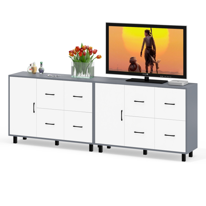 ТВ-тумбы, Два комода РВК 125-1204 с дверкой и 4-мя ящиками