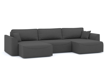 Диван-кровать П-образный Рафаэль еврокнижка НПБ, велюр