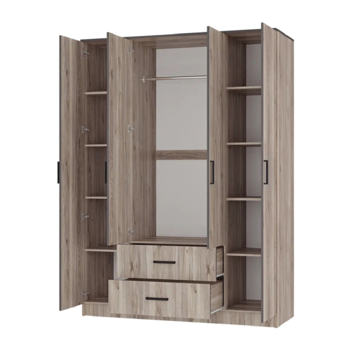 Шкафы распашные, Шкаф 4-х створчатый Титан