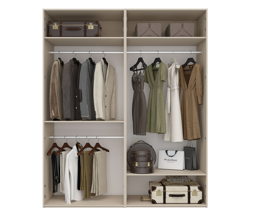 Шкафы распашные, Шкаф 4-х дверный с зеркалом  Лаура Компл 1, 1976