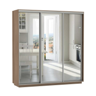 Шкафы-купе, Шкаф-купе Экспресс Экспенс трио 2200 x 2100 x 600