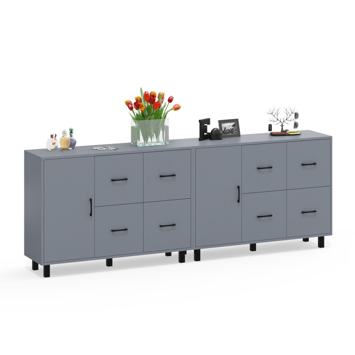 ТВ-тумбы, Два комода РВК 125-1204 с дверкой и 4-мя ящиками