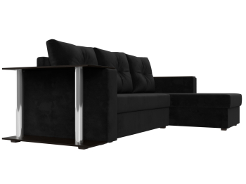 Угловой диван Атланта правый угол, велюр