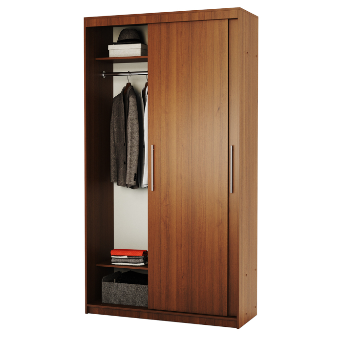 Шкафы-купе 2-х дверные, Шкаф-купе 2-х дверный Эконом платяной 120х60х200