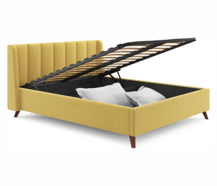 Мягкая кровать Betsi 1600 с подъемным механизмом и матрасом ГОСТ