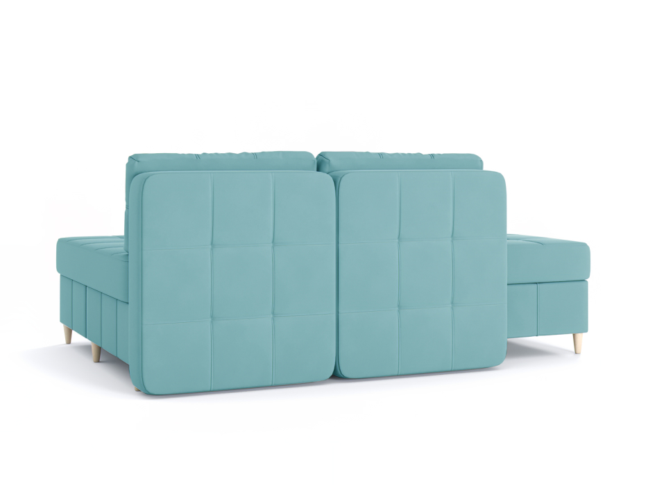 Диваны угловые в гостиную, Диван-кровать угловой Оливер Люкс 2 еврокнижка-трансформер, велюр