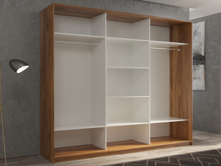 Шкафы-купе 3-х дверные, Шкаф-купе 3х дверный Кааппи 10 240х60