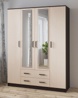 Шкафы распашные, Шкаф для одежды и белья Лагуна 160 см