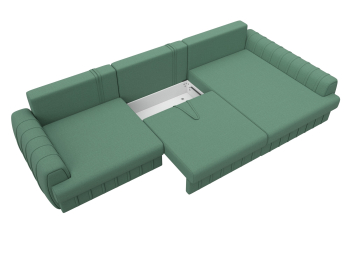 Диван угловой Лига-057 НПБ Лонг угол правый, рогожка Амур