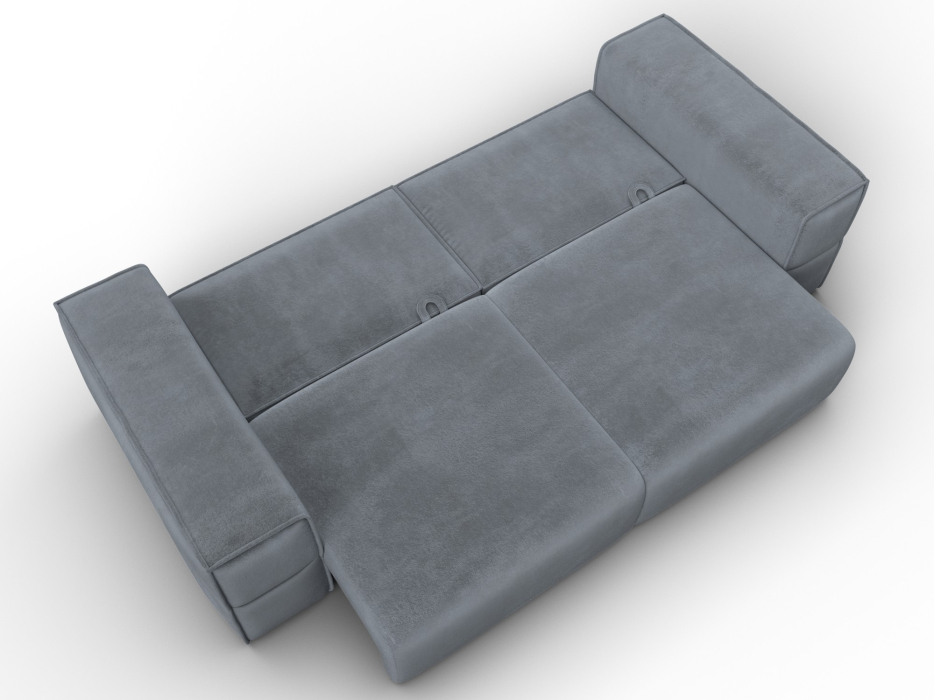 Диваны еврокнижки, Диван прямой Лига-058 НПБ, велюр TOWER