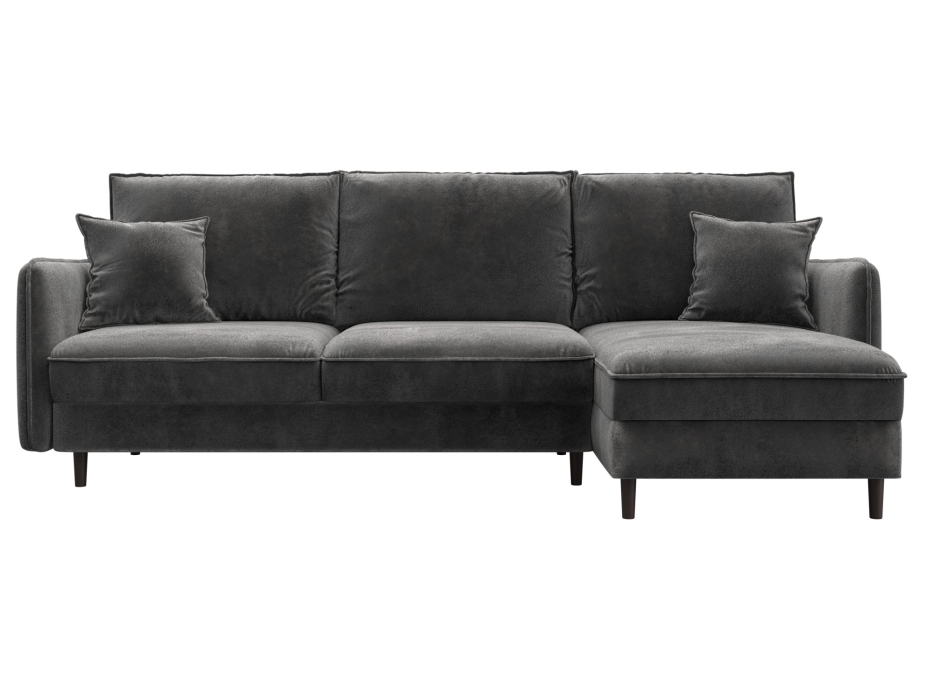 Диваны угловые в гостиную, Диван угловой Лига-064 НПБ угол универсальный, велюр TOWER