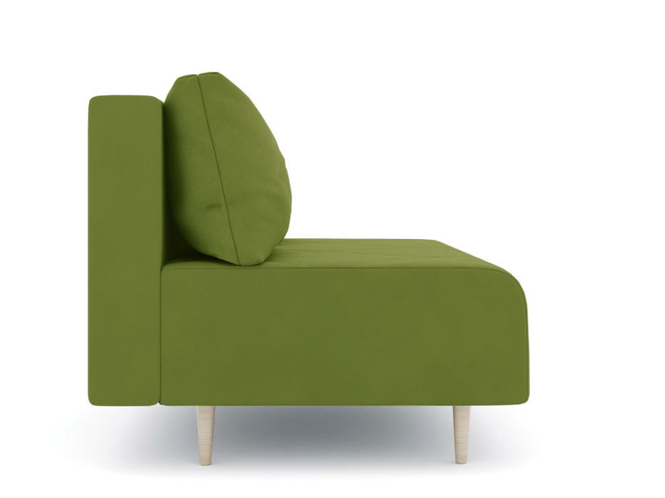 Дизайнерские диваны для гостиной, Диван прямой нераскладной Милли мини 2-х  местный без подлокотников, велюр