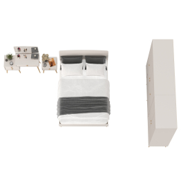 Стильная мебель в спальню Афина со спальным местом на 1400