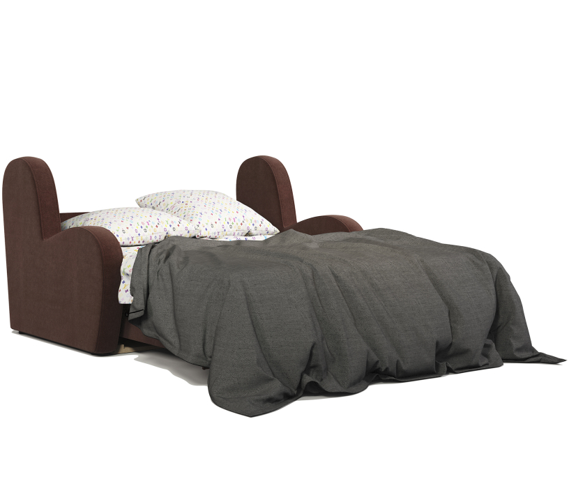 Диваны с ящиком для белья, Диван-кровать Барон 120, велюр