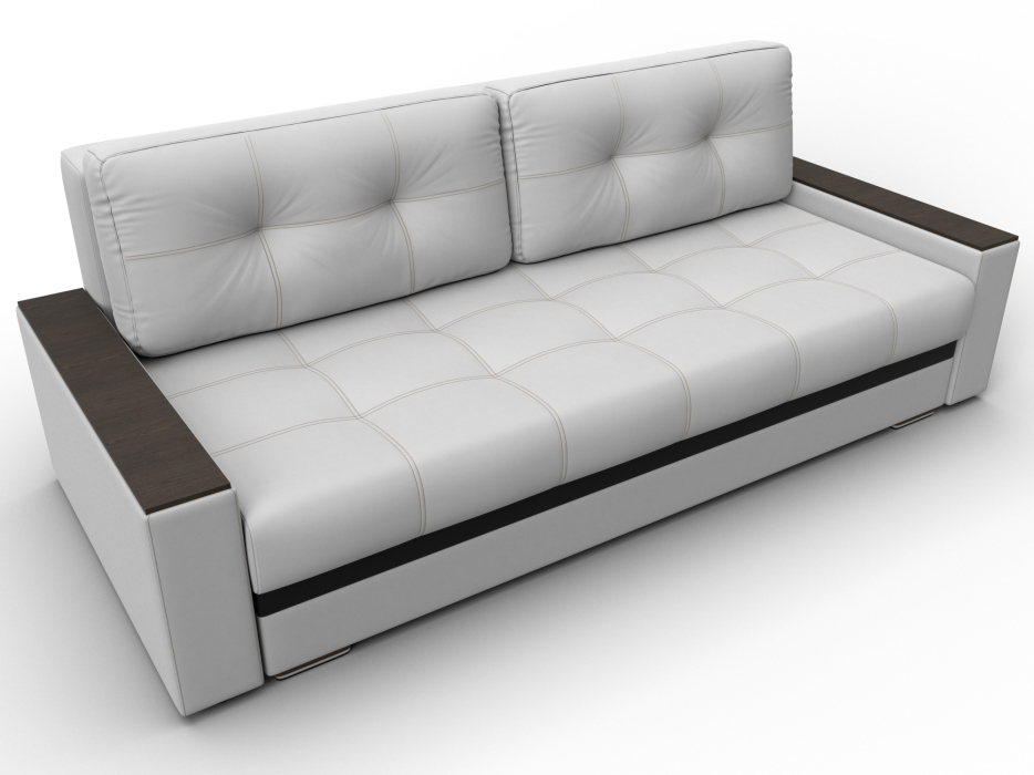 Диваны прямые, Диван прямой с декором Лига-096 НПБ, экокожа