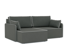 Диваны угловые в гостиную, Диван-кровать угловой еврокнижка Блюм, велюр