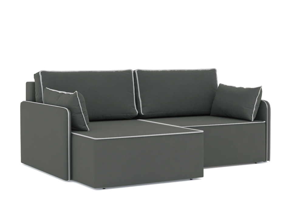 Диваны угловые в гостиную, Диван-кровать угловой еврокнижка Блюм, велюр