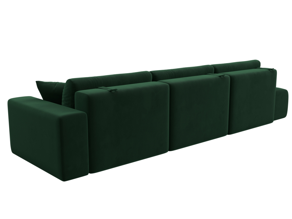 Диваны еврокнижки, Диван прямой Лига-036 Модерн Лонг подлокотник справа, велюр