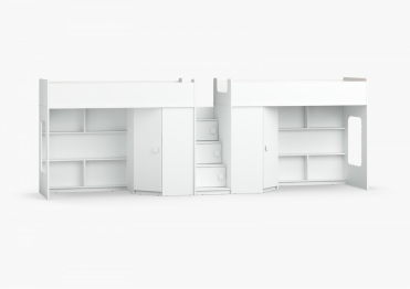 Двухъярусная кровать Л-43.2.6 Белый