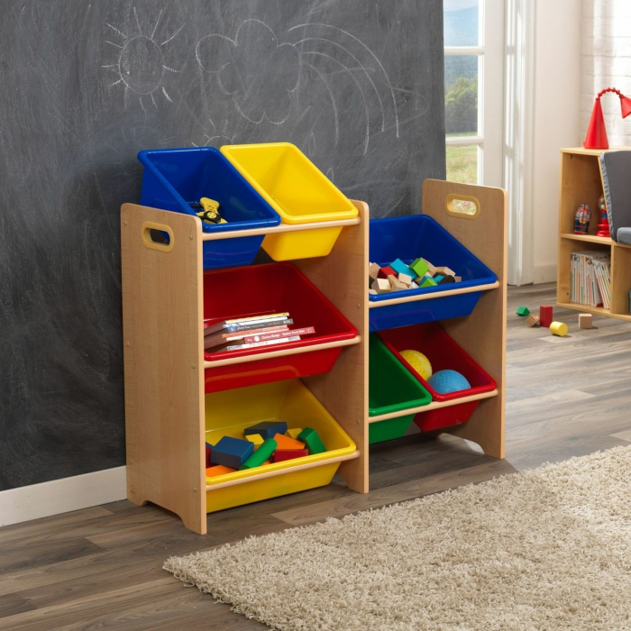 Детские полки, Система хранения с 7 контейнерами KidKraft