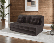 Диваны с ящиком для белья, Диван аккордеон Барон №2 НПБ 155х200 Бархат