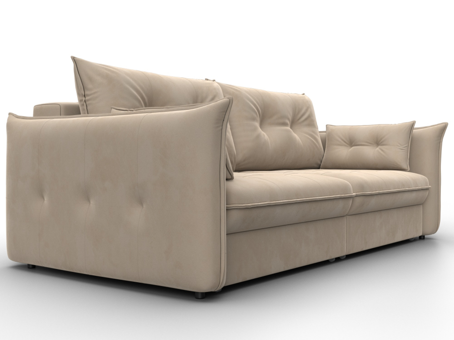 Диваны еврокнижки, Диван прямой Лига-100 НПБ, велюр SEVEN