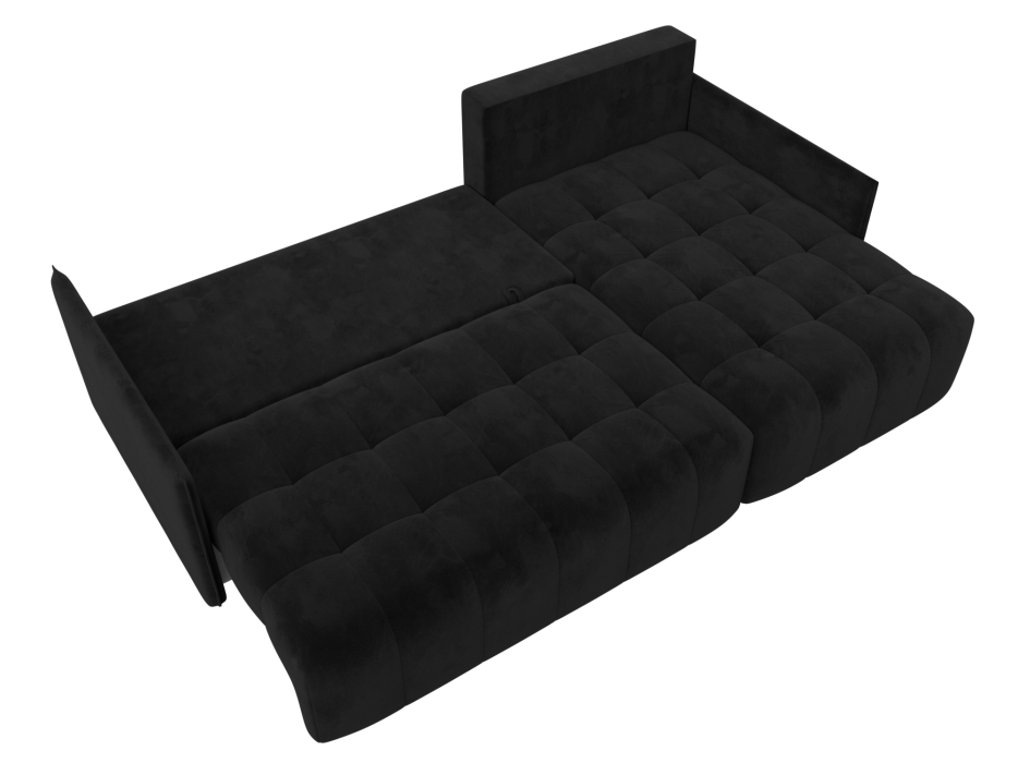 Диваны угловые в гостиную, Диван угловой Лига-054 НПБ угол универсальный, велюр SEVEN