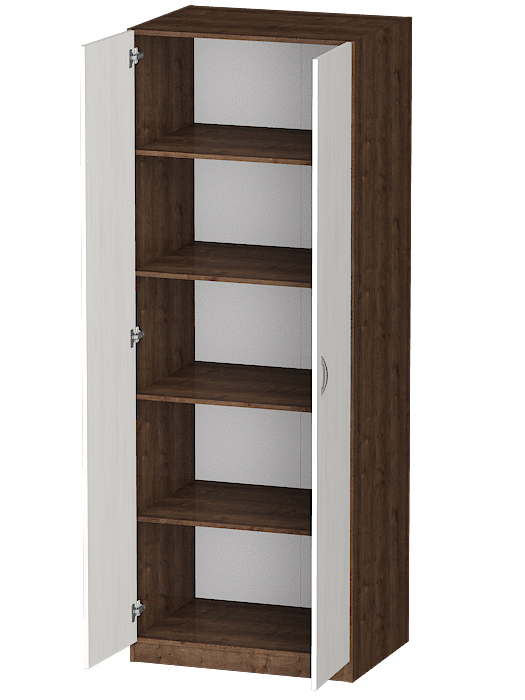 Для одежды, Распашной шкаф Лайф с полками 80*60*215 Дуб экспрессив