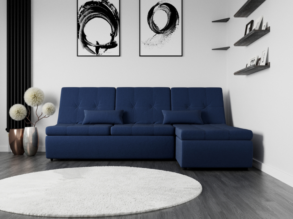 Диваны угловые в гостиную, Угловой диван Калифорния-2 ППУ, велюр