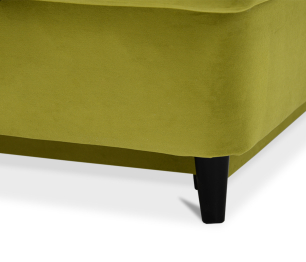 Кушетка ИБИ, еврокнижка, правый угол, велюр