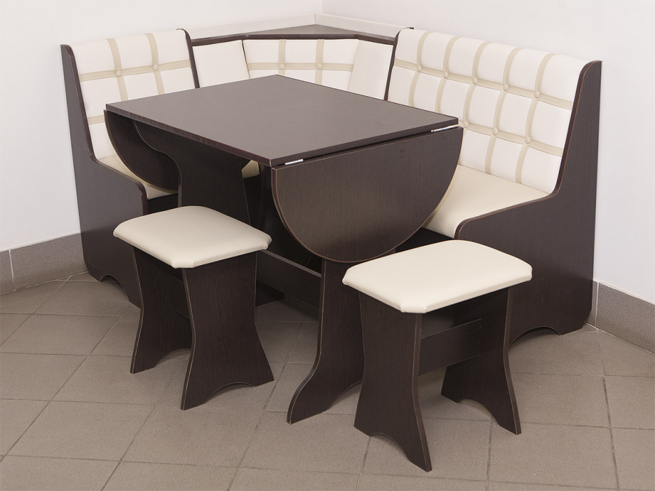 Кухонные уголки, Кухонный уголок Стиль 19Л (со столом СТ-2У) Дуб венге